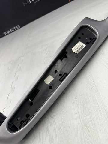 01-06 BMW E46 M3 Brushed Aluminum/Black Door Trim Armrest Front Left Driver