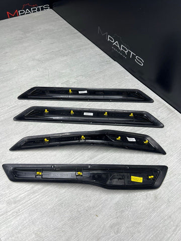 LBMW 15-18 F80 M3 SEDAN SCUFF PLATES DOOR SILLS TRIMS PANELS SET OEM