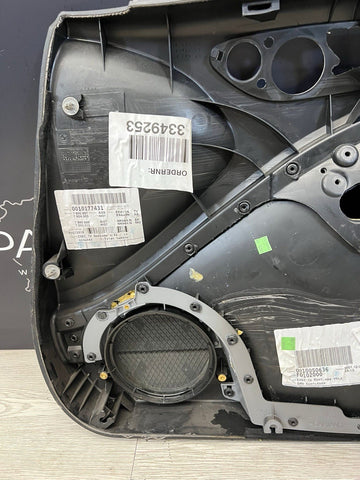 01-06 BMW E46 M3 DRIVER LEFT SIDE DOOR PANEL CARD BLACK OEM