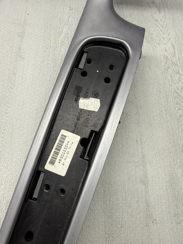 01-06 BMW E46 M3 Brushed Aluminum/Grey Door Trim Armrest Right Front Passenger