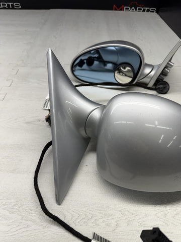 01-06 BMW E46 M3 Side View Door Mirrors Pair Titan Silver *Notes*