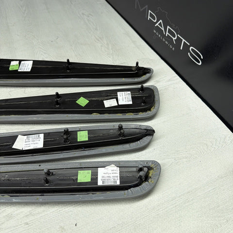 01-06 BMW OEM E46 M3 Coupe Trim Armrest Pads Set Gray Grey 8238622 *Notes*