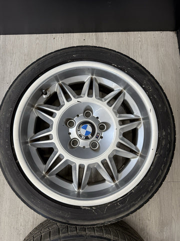 BMW 95-99 E36 M3 OEM 17x7.5 17x8.5 ET41 DS2 DSII Motorsport Wheels Rims