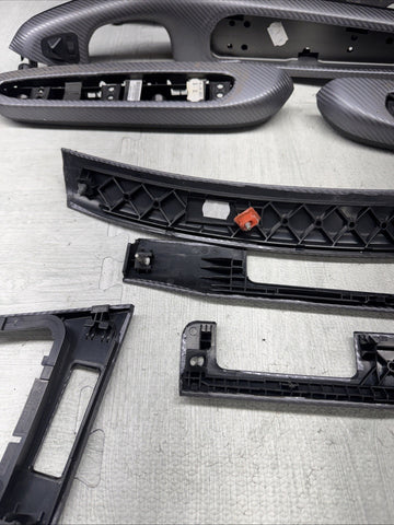 01-06 BMW E46 M3 Coupe Interior Armrests Trim Set Wrapped  *NOTES*