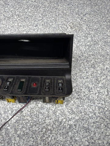 BMW E36 Center Console Panel Bezel Storage Cubby Alarm LED Heated Seats LM33 OEM