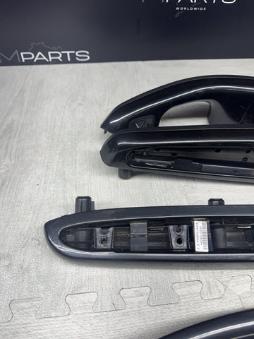01-06 BMW E46 M3 Coupe Interior Armrests Trim Set Piano Black*Notes*