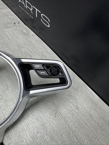 Porsche Macan 15-20 Steering Wheel Trim Center Cover W/ Radio Controls