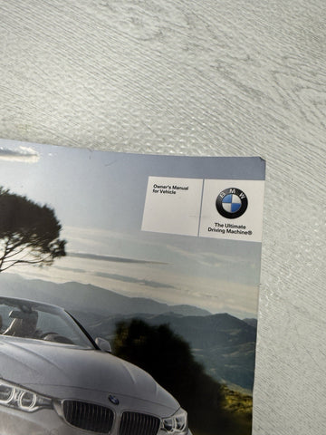 2015 BMW F33 4-Series Convertible 428i 435i xDrive Owners Manual Owner Books Set