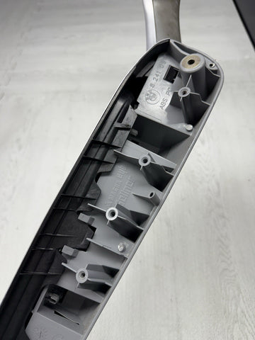 01-06 BMW E46 M3 Brushed Aluminum/Grey Door Trim Armrest Right Front Passenger