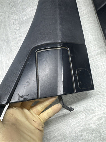 01-06 BMW E46 M3 CONVERTIBLE REAR INTERIOR QUARTER TRIMS COVERS PANELS BLACK