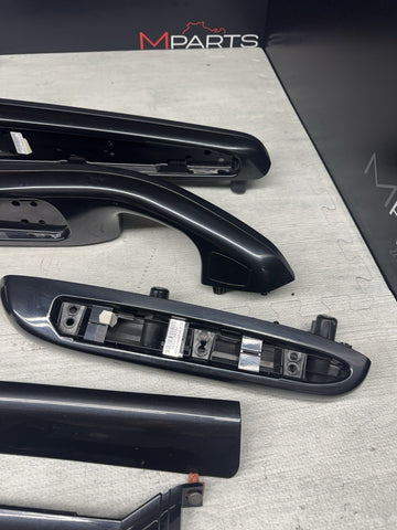 01-06 BMW E46 M3 Coupe Interior Armrests Trim Set Piano Black*Notes*