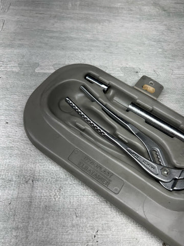 BMW E36 323 325 328 M3 Rear Trunk Emergency Spare Tire Tool Kit + Tools OEM