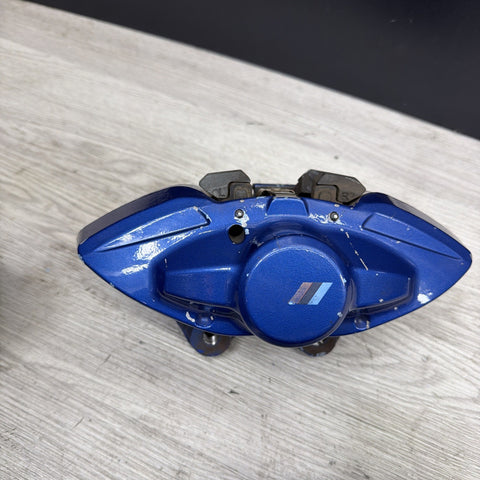 OEM BMW F80 F83 M3 M4 Front Rear 380/370mm Brake Calipers SET Brembo Blue