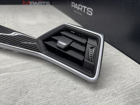 2023-2025 BMW G80 M3 G82 G83 M4 Front Dash Trim Strip Carbon Fiber Vents OEM