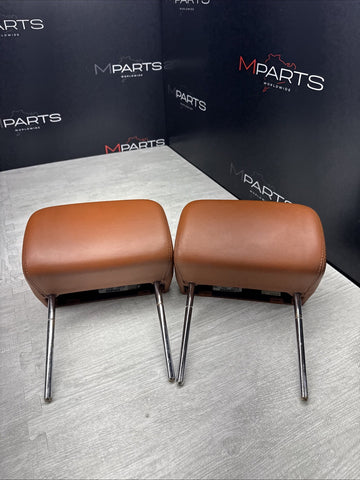 2001-2006 BMW E46 M3 Convertible Cinnamon Rear Headrests Head Rests Pair OEM