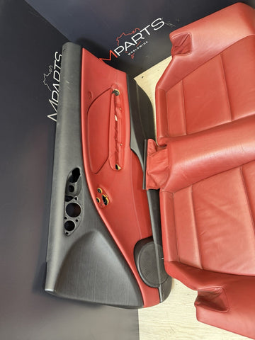 01-06 BMW E46 M3 OEM Complete Convertible Interior Imola Red Powered Heated