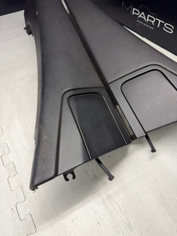 BMW 01-06 E46 325 330 M3 OEM Convertible Rear Top Lateral Trims Panels Black