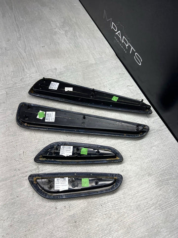 01-06 BMW E46 M3 Convertible Door Arm Rest Armrest Pads Black *2 Broken Tabs