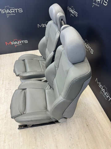 01-06 BMW E46 M3 Convertible Interior Front Heated Seats Grey Gray