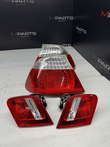 BMW E46 M3 01-06 Convertible LED Tail Lights Red Original Trunk Outers Inners