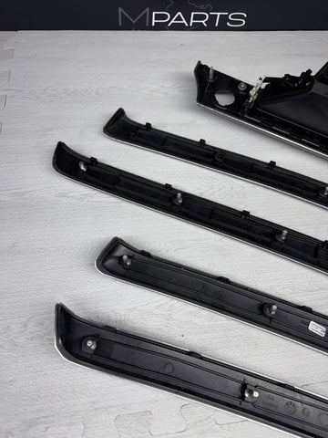 09-13 OEM BMW E92 E93 335is Dash Glacier Silver Aluminum Interior Trim Set