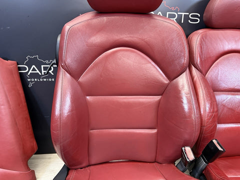 01-06 BMW E46 M3 Coupe Interior Heated Seats & Panels Imola Red
