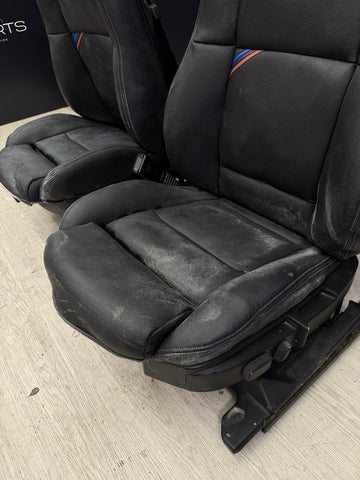 94-99 BMW E36 Coupe 2 Door M3 323 325 328 Front Power Leather Seats Pair Black