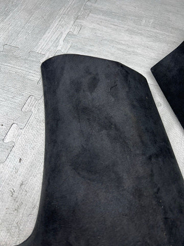 04-10 BMW E63 645 650 M6 Coupe Rear C Pillars Trims Covers Set Alcantara OEM