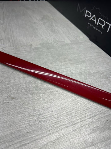 BMW E46 2000-2006 OEM RIGHT PASSENGER EXTERIOR DOOR TRIM MOLDING IMOLA RED
