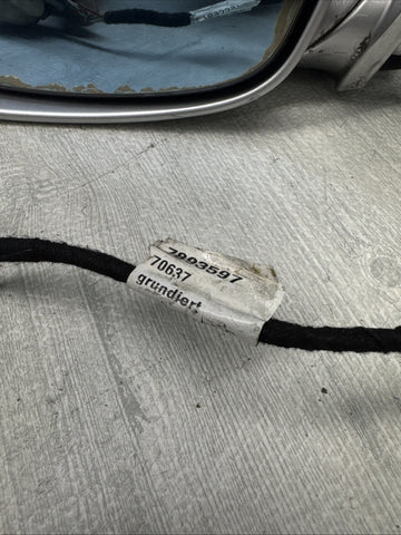 01-06 BMW E46 M3 Side View Door Mirrors Pair Titanium Silver *Notes*