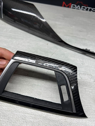 15-20 BMW F80 M3 F82 M4 Carbon Fiber Interior Console Vent Trim Set OEM