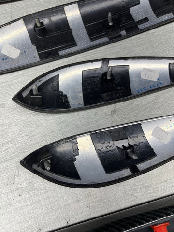 06-07 OEM BMW E63 E64 M6 Front Rear Door Dash Center Console Carbon Trim SET