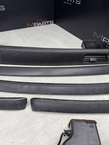 08-13 BMW E92 E93 M3 Interior Trim Set Carbon Leather OEM Genuine *Notes*