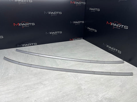 BMW E46 330CI M3 325CI Roof Rails Moldings Trims Titanium Silver Pair Coupe OEM