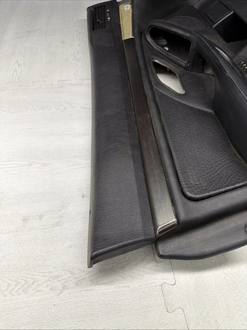 99-03 BMW E39 M5 Front Left Driver Interior Door Card Panel Cover Black