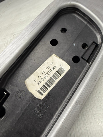 01-06 BMW E46 M3 Brushed Aluminum/Black Door Trim Armrest Front Left Driver