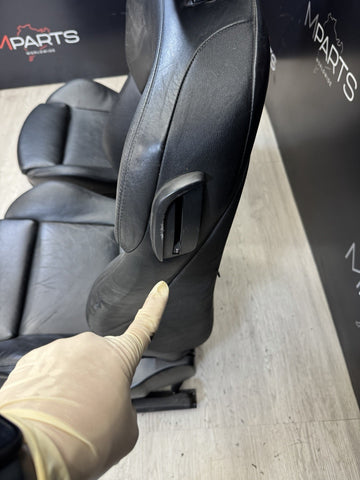 01-06 BMW E46 M3 Coupe Interior Front Seats Black heated Powered *Notes*