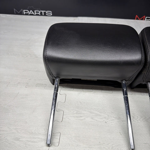 2001-2006 BMW E46 M3 Convertible Black Rear Headrests Head Rests Pair *Tabs*