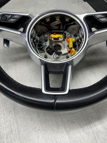 2015-2023 PORSCHE MACAN STEERING WHEEL W/ SHIFT PADDLES 30K MILES