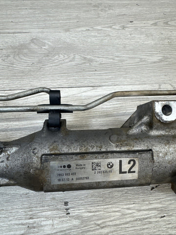 08-13 OEM BMW M3 E90 E92 E93 Power Steering Gear Rack and Pinion L2 76k Miles