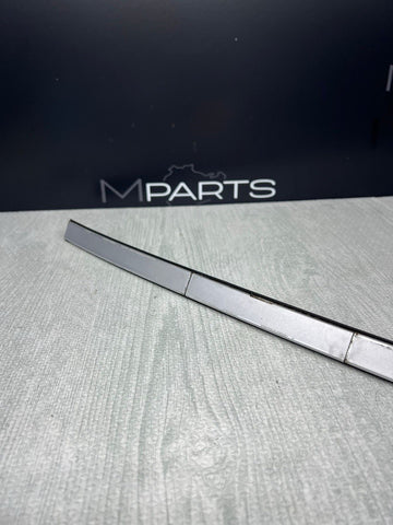 BMW E46 330CI M3 325CI Roof Rails Moldings Trims Titanium Silver Pair Coupe OEM