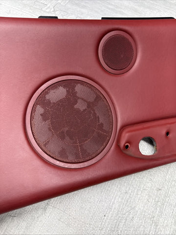 BMW 01-06 E46 M3 CONVERTIBLE RIGHT REAR QUARTER INTERIOR TRIM PANEL IMOLA RED