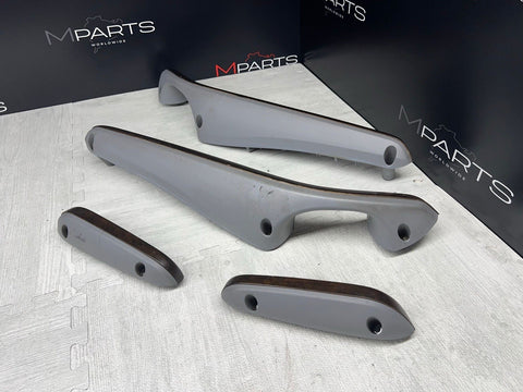 01-06 BMW E46 M3 Convertible Interior Armrests Trim Set Titan Shadow Grey
