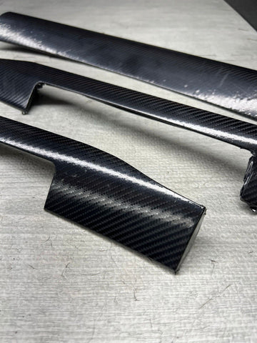 01-06 BMW E46 325 330 M3 Headlight Switch Radio Dash Trims Wrapped