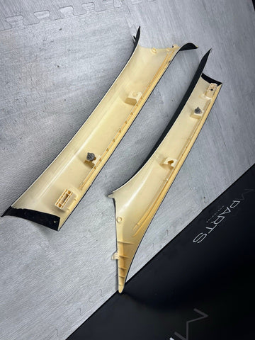 BMW E63 645 650 M6 Coupe A Pillars Trims Covers Alcantara Set OEM