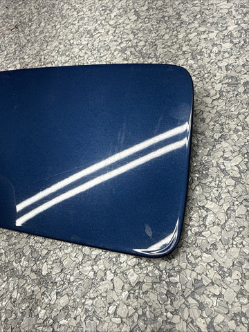 01-06 BMW E46 M3 Rear Fuel Gas Tank Flap Filler Lid Cover Cap Topaz Blue OEM