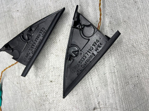 07-13 BMW E92 E93 335 FRONT DOOR HARMAN KARDON SPEAKERS TWEETER COVER TWEETERS