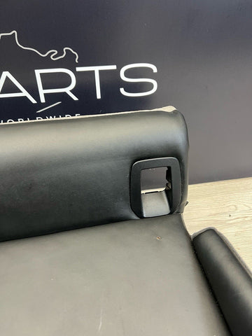 08-13 BMW E92 M3 Coupe Left Driver Rear Seat Bottom Bench Pad Black Leather OEM