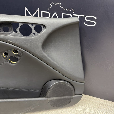 01-06 BMW E46 M3 FRONT DRIVER LEFT SIDE DOOR PANEL CARD BLACK OEM