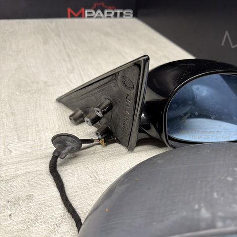 01-06 BMW E46 M3 Side View Door Mirrors Pair Carbon Black *Notes*